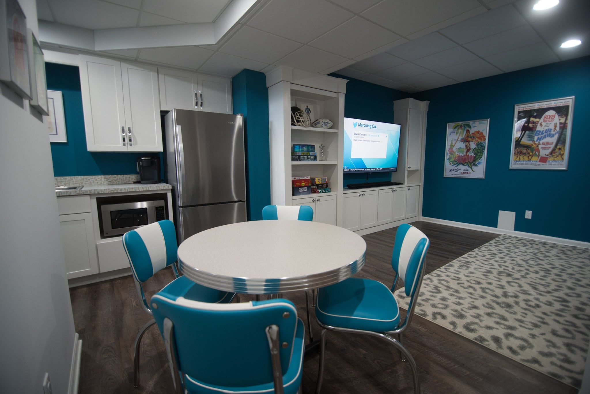 Finished Basement with Art Studio in Berkley, MI