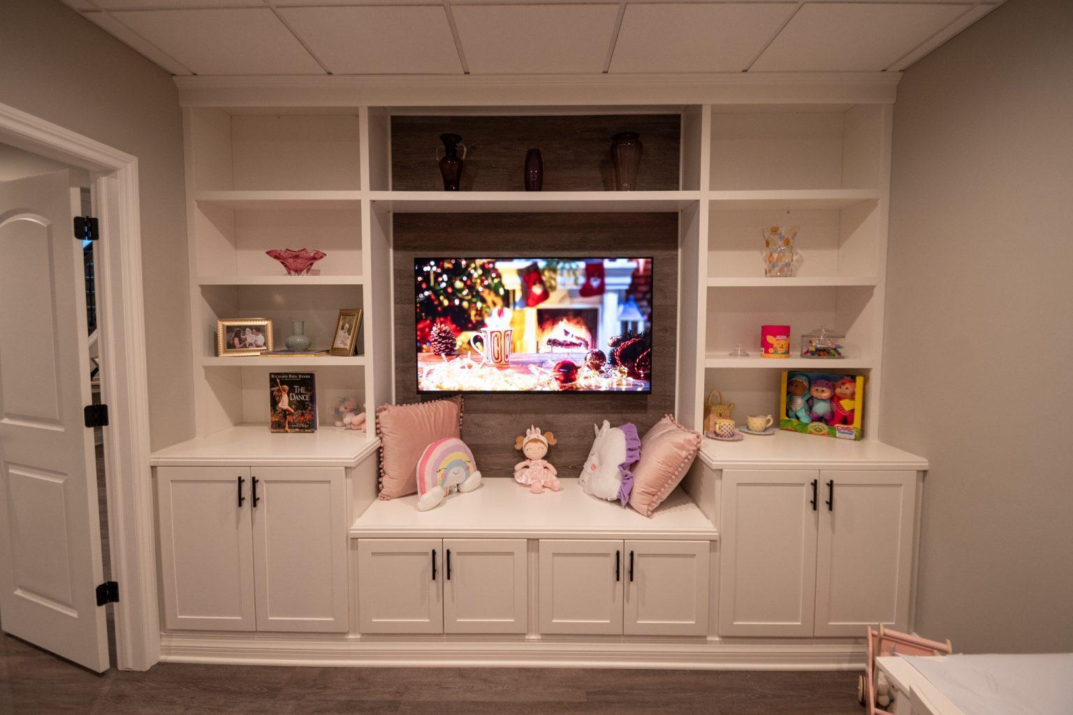 Finished Basement in Clarkston, MI with a Golf Simulator