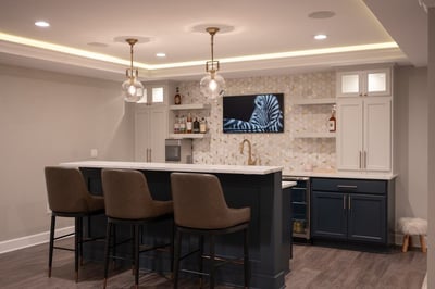 Award Winning Basement with Bar, Bathroom and Gym in Commerce Twp., MI