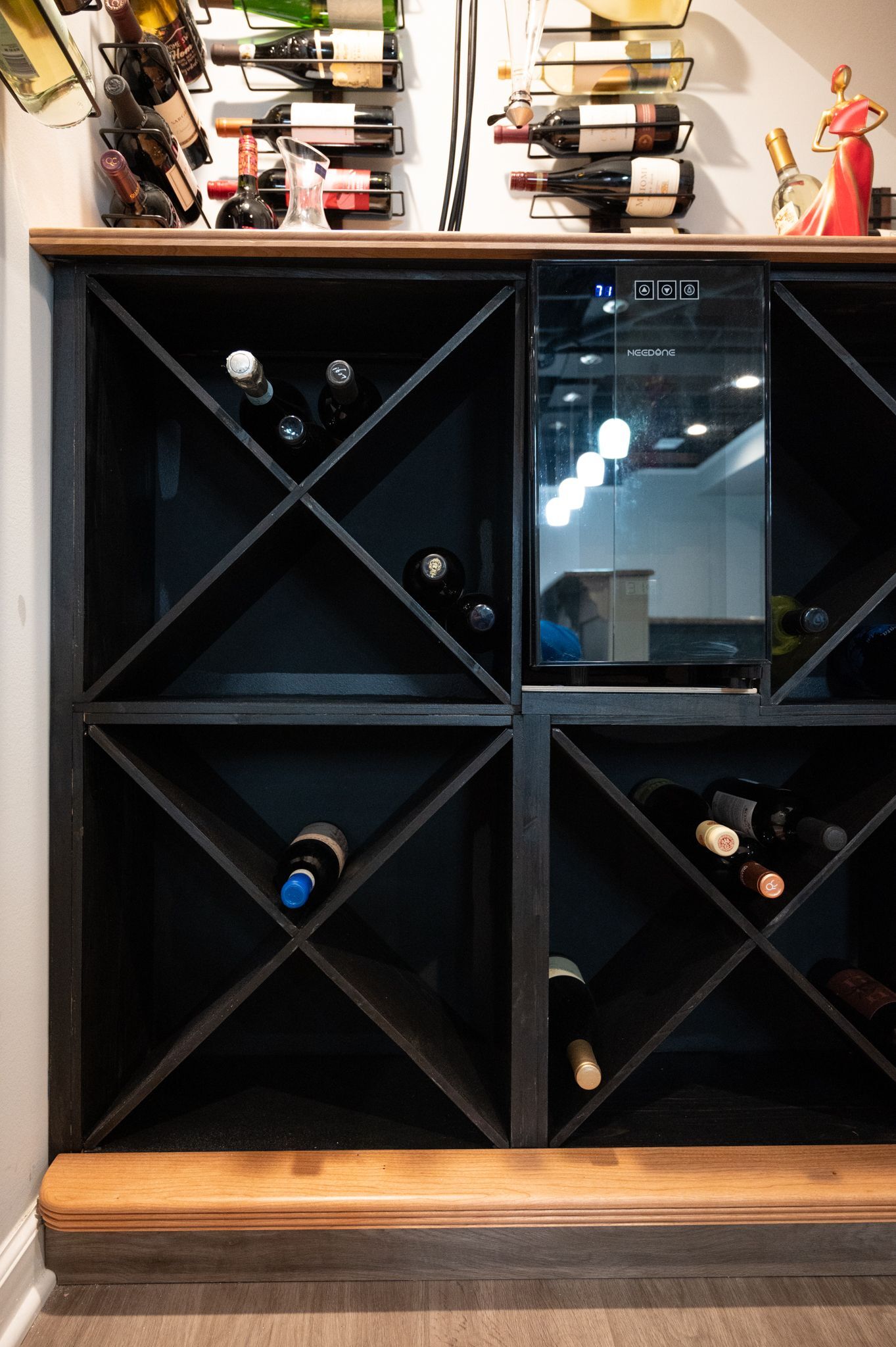 Finished Basement with Bar, Wine Room and Full Bath in Troy, MI