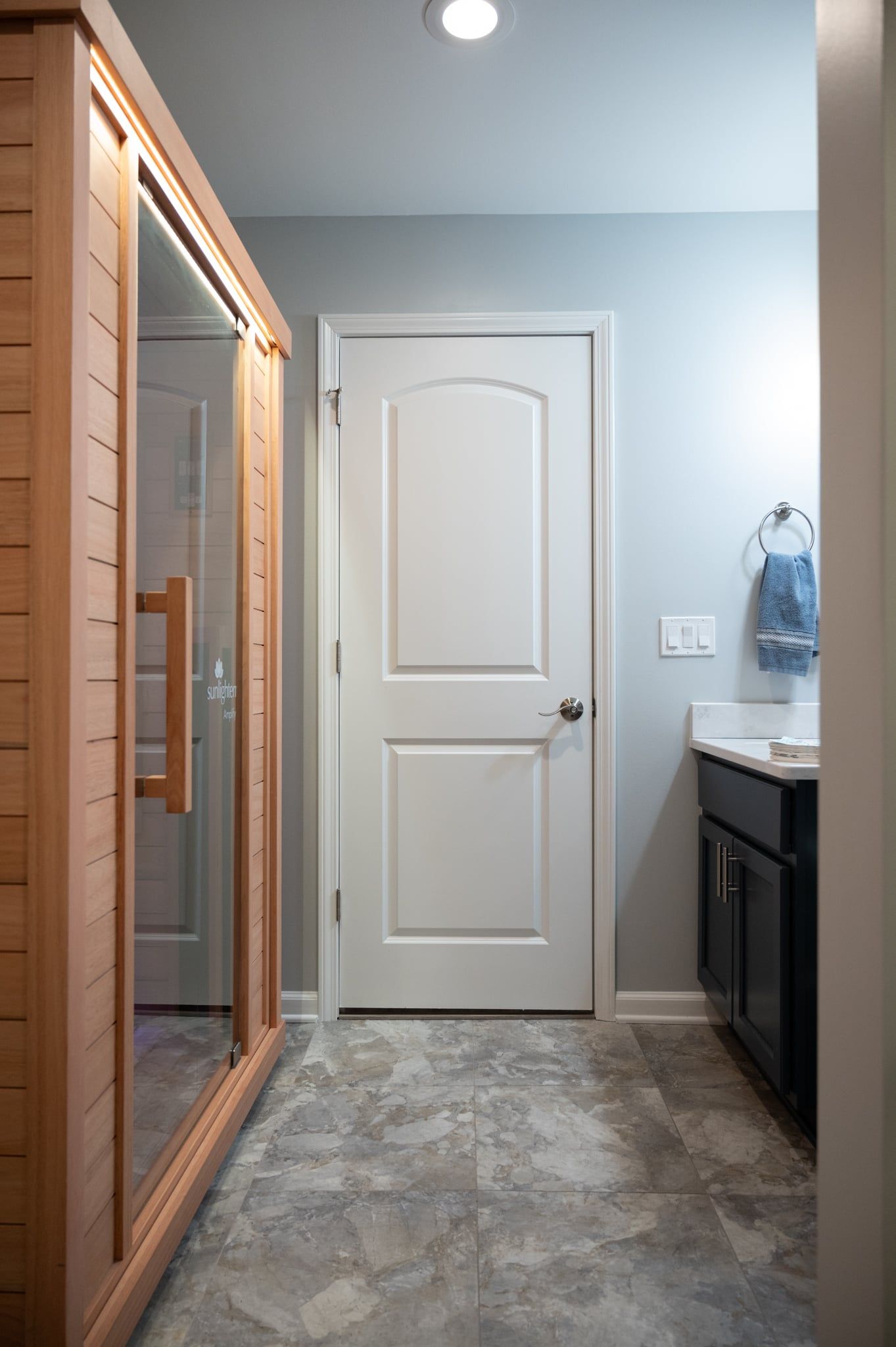 Finished Basement with Bar, Wine Room and Full Bath in Troy, MI