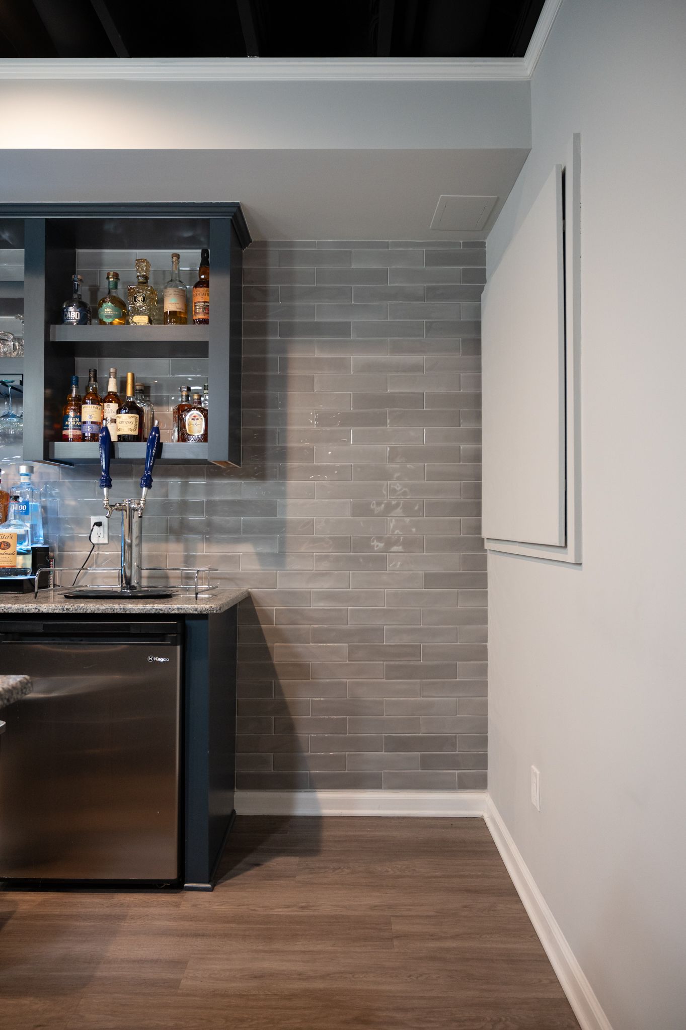 Finished Basement with Bar, Wine Room and Full Bath in Troy, MI