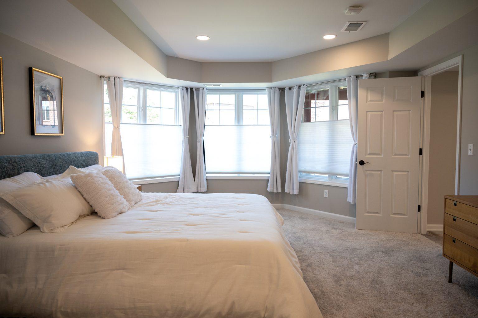 Finished Basement with Bar, Wine Room and Guest Room in Northville, MI