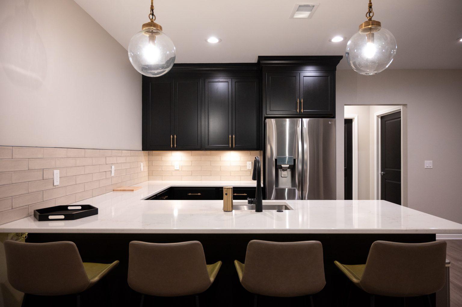 Finished Basement with Home Gym and Kitchen in Northville, MI
