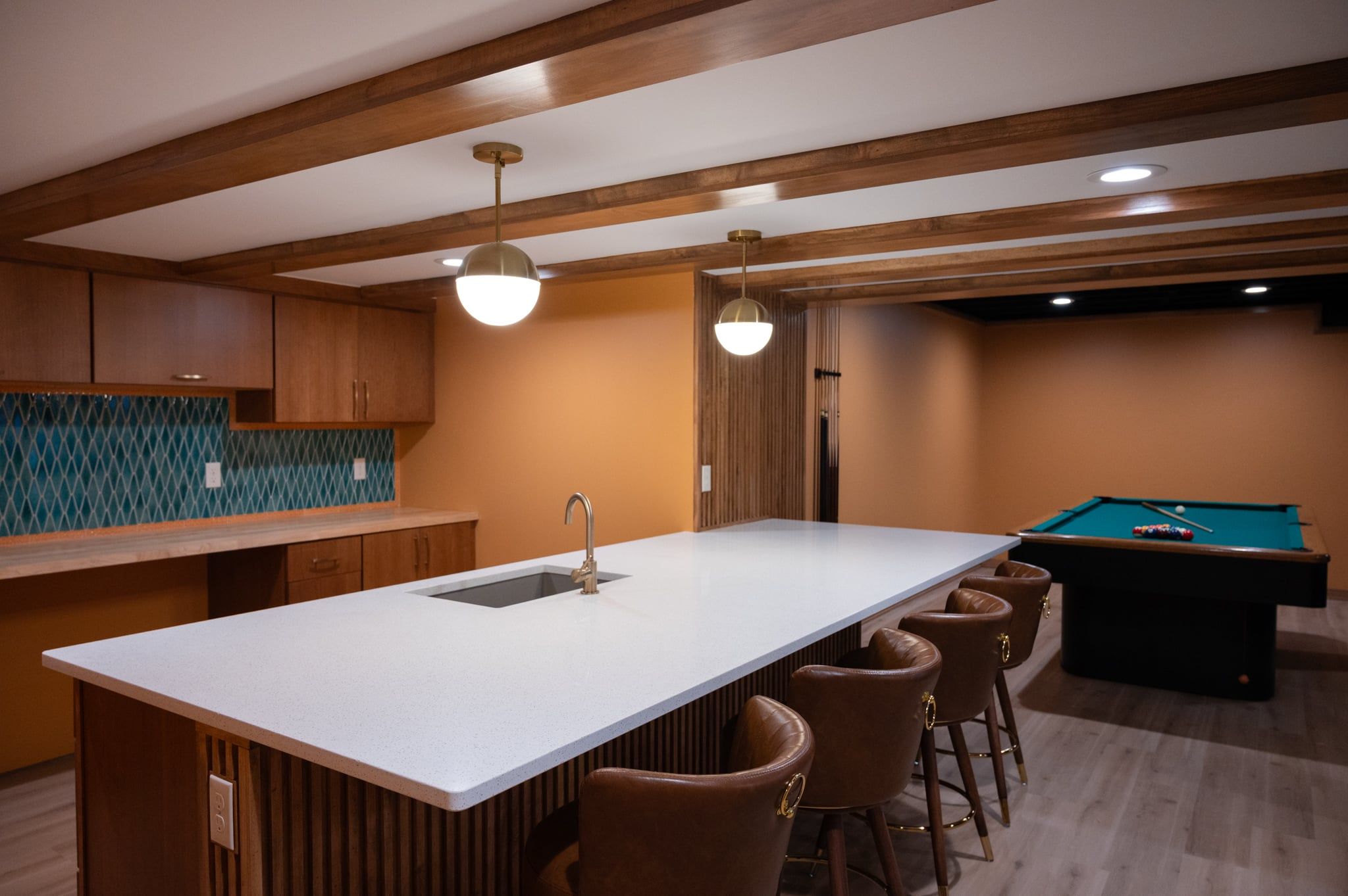 Finished Basement with Kitchen, Bedroom and Bathroom in Clarkston, MI