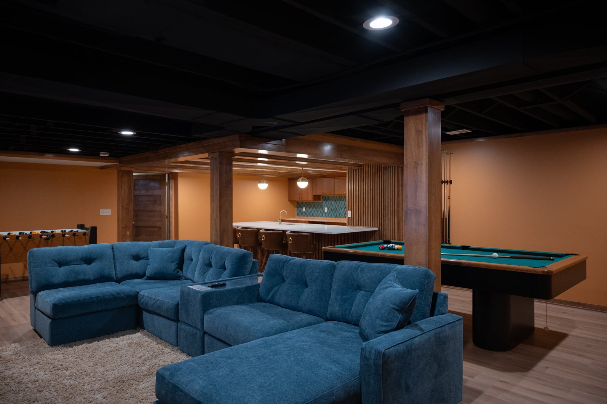 Finished Basement with Kitchen, Bedroom and Bathroom in Clarkston, MI