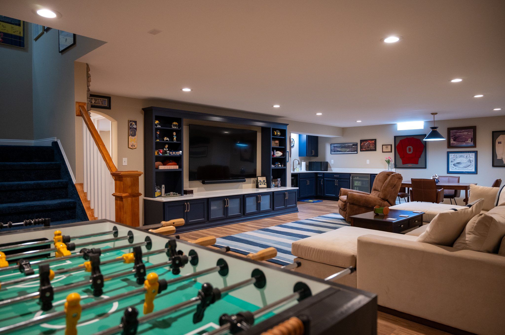 Finished Basement with Kitchen, Guest Room and Bathroom in Northville, MI
