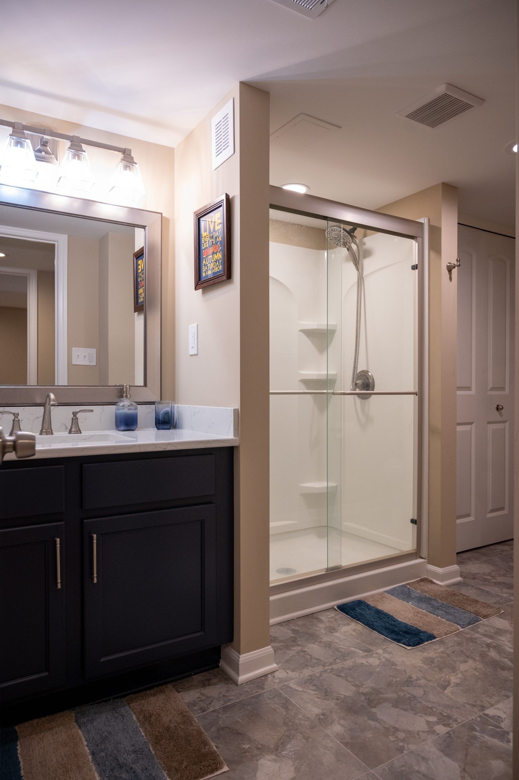 Finished Basement with Kitchen, Guest Room and Bathroom in Northville, MI
