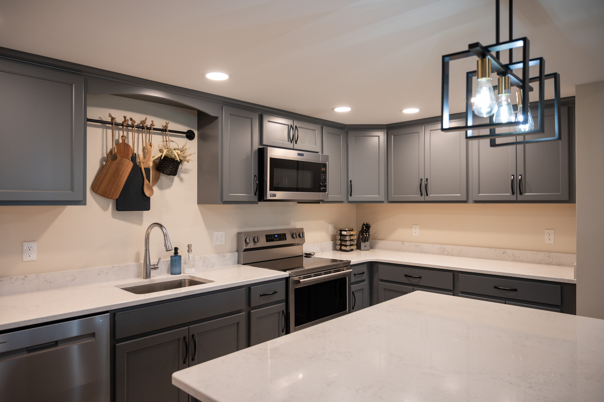 Finished Basement with Kitchen, Master Bedroom and Kids Room in Howell, MI