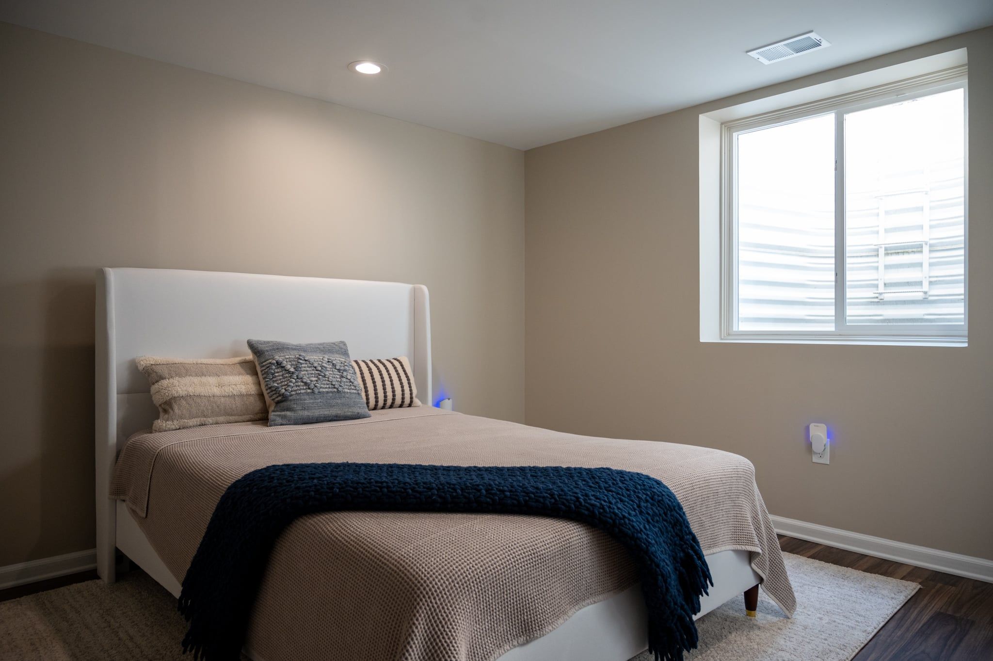 Finished Basement with Rockwall, Gym, Bathroom, Bedroom and Office in Troy, MI