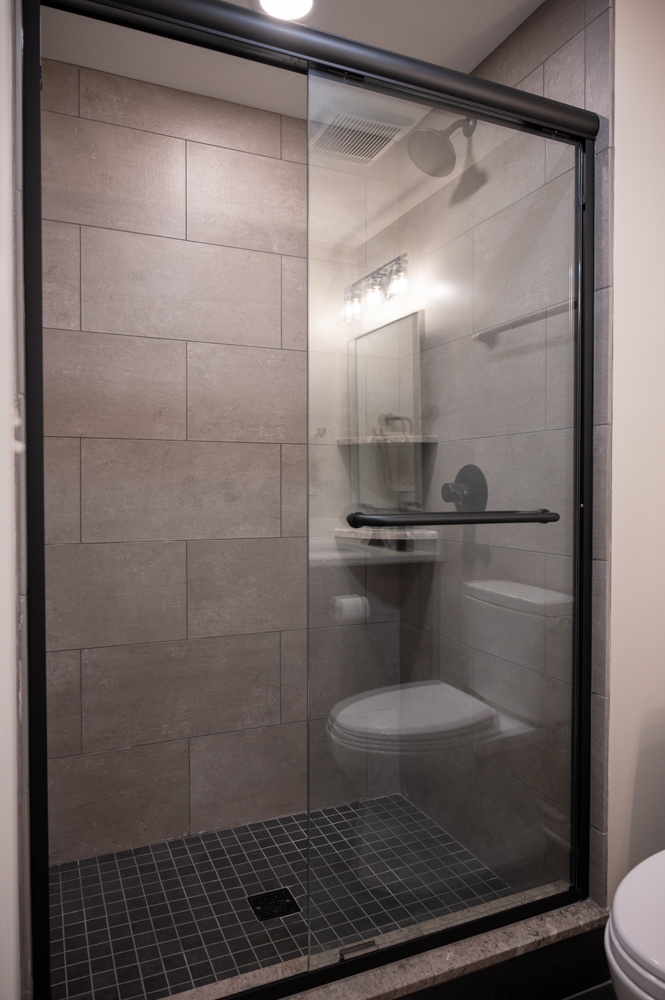 Finished Basement with Wet Bar, Gym and Bathroom in Ann Arbor, MI