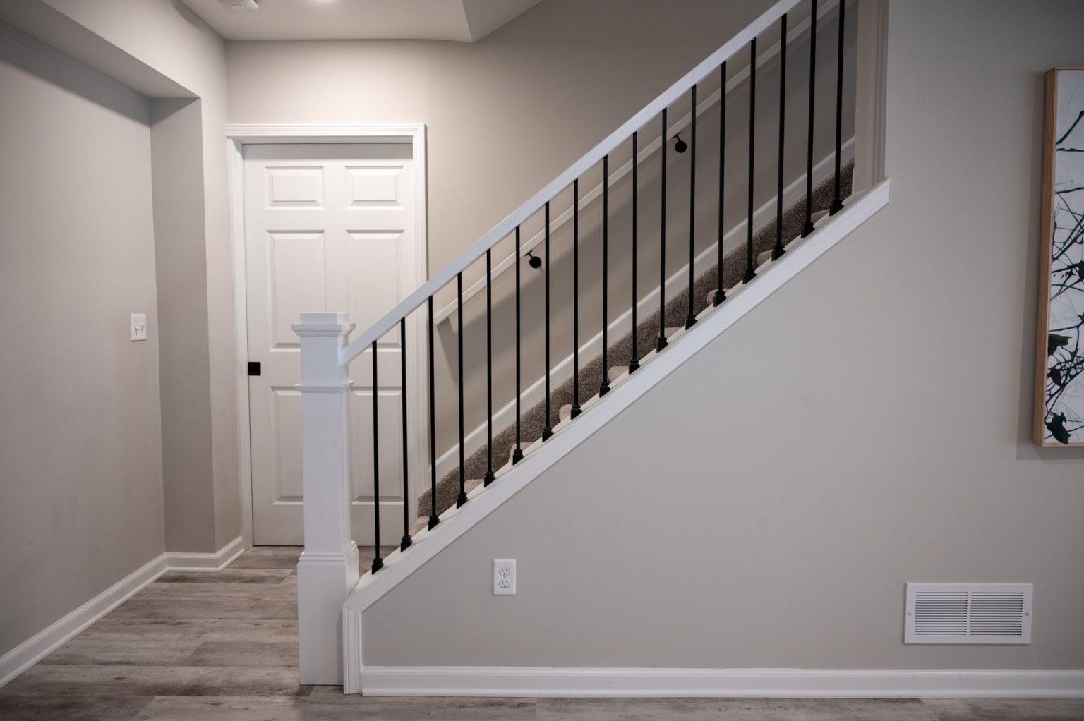 Finished Basement with Bar, Wine Room and Guest Room in Northville, MI