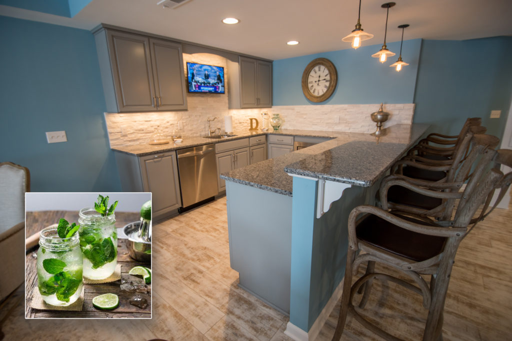 South Lyon, MI basement bar inspires the Mojito