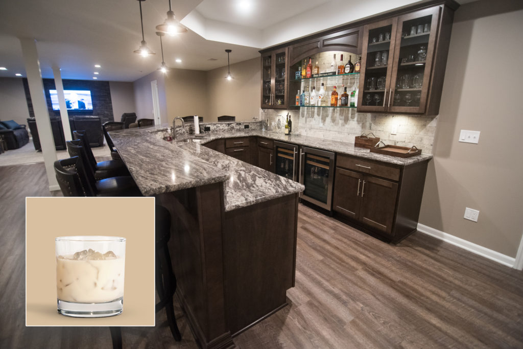Oakland, Mi finished basement bar inspires Cha Cha Slide drink