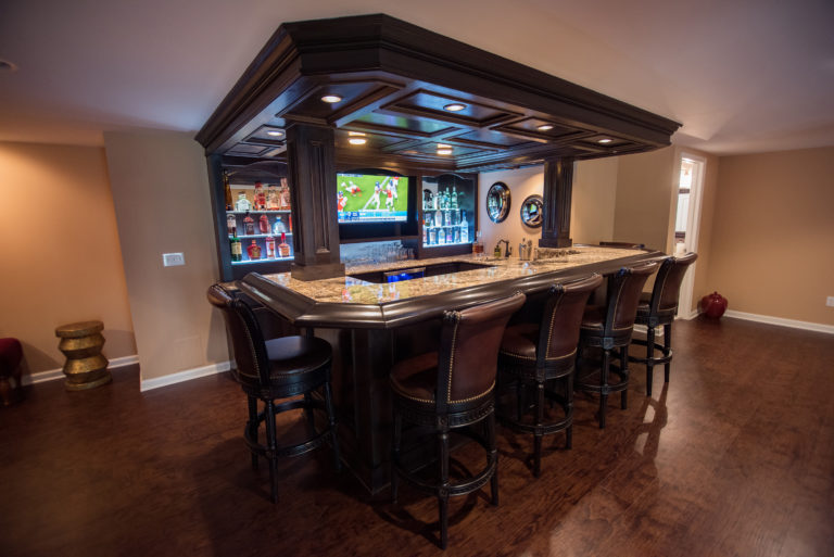 Project Gallery Finished Basement PubStyle Bar, Novi MI