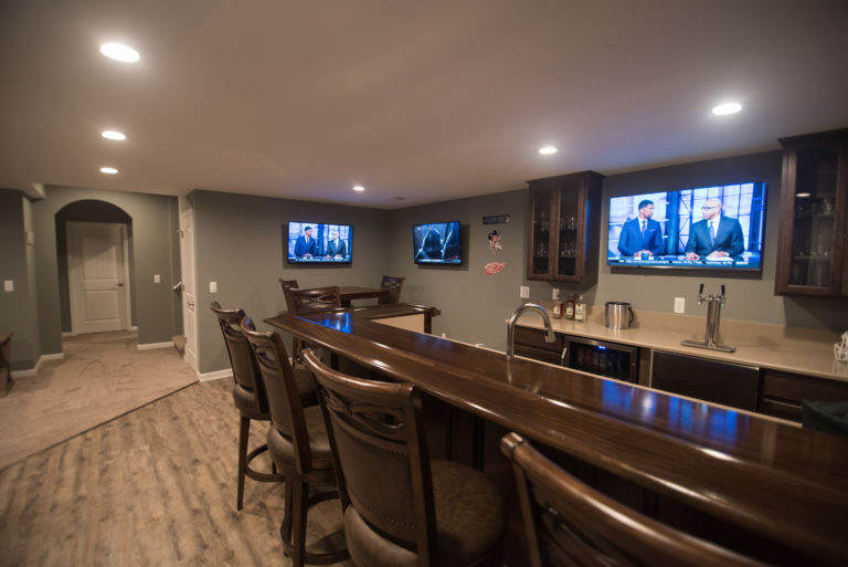 Sports Basement Ideas to Showcase Your Michigan Teams