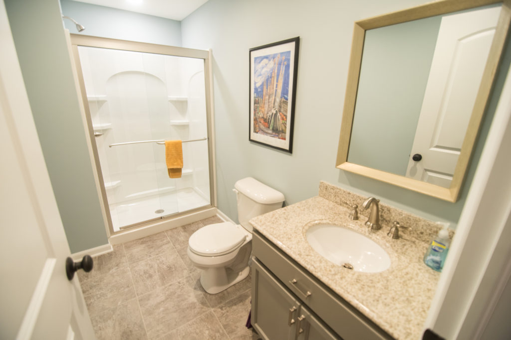 bathroom finished basement shower