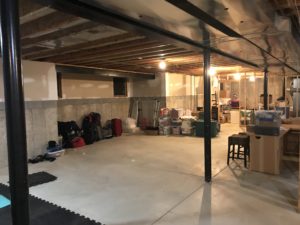 Plan for TV room when basement is finished