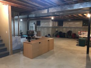 Unfinished basement just used for storage