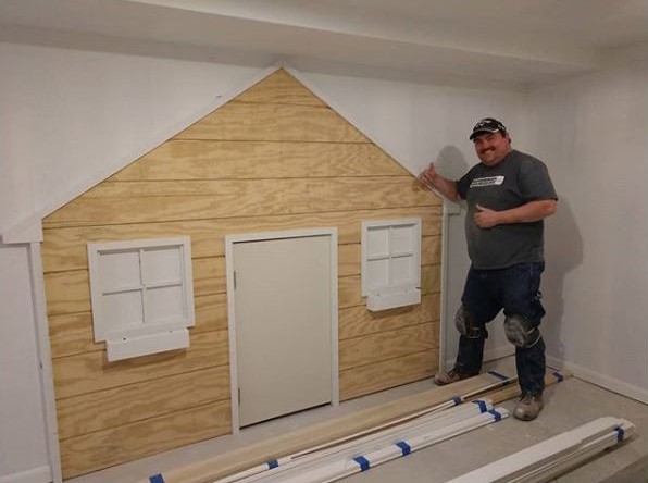 custom finished basement playroom for kids in michigan