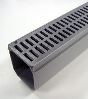 TrenchDrain Grated Drainage Pipe System