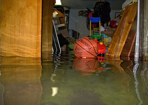 Flooded basement