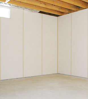 ZenWall Insulated Basement Wall Panel System installed