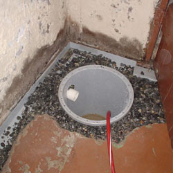 sump pump installation