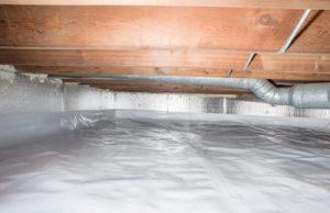 view of a home's crawl space