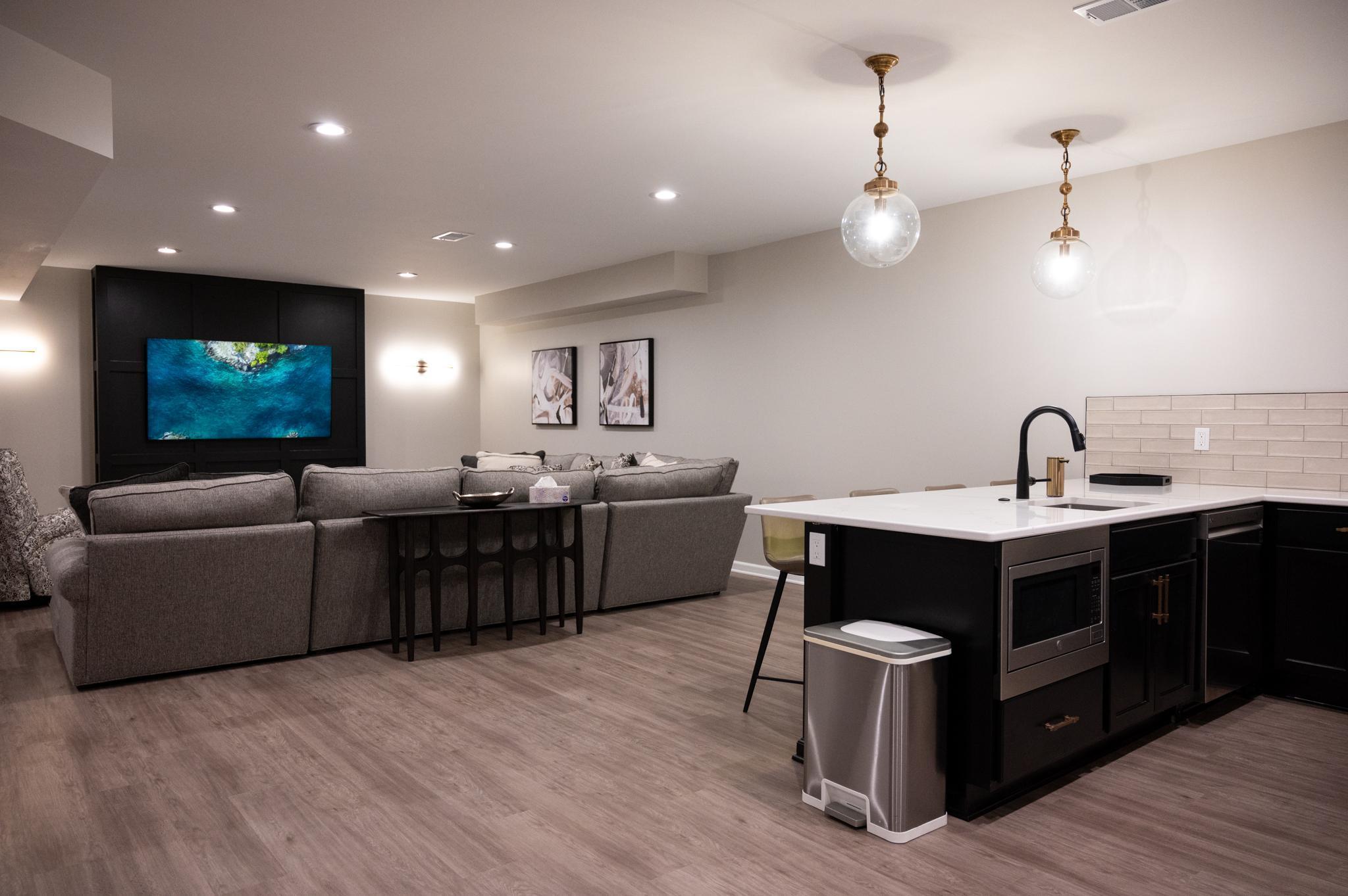 Custom Basement Lighting Solutions in Michigan Finished Basements Plus