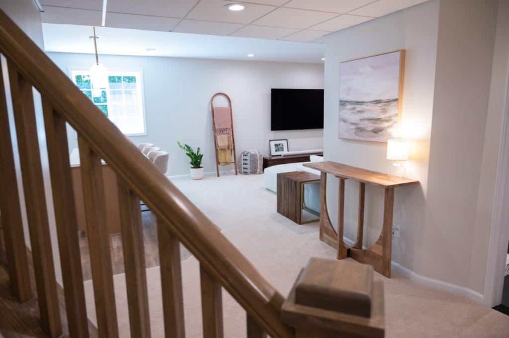 Finished basement in Novi, Michigan