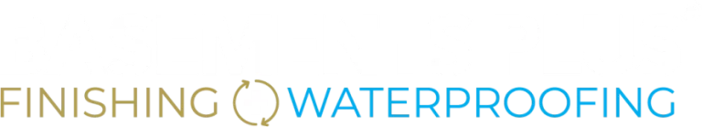 White Basements Plus Finishing & Waterproofing logo.