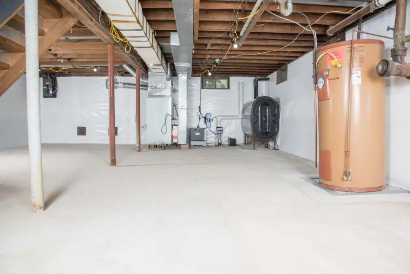 basement in the process of being waterproofed