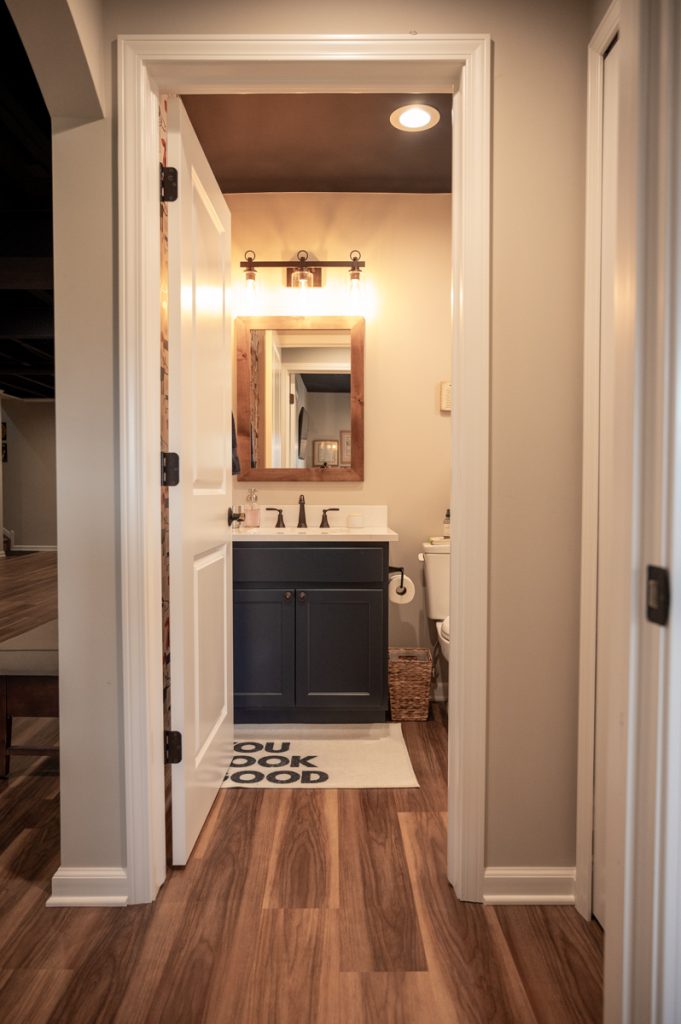 Finished basement bathroom in Pittsfield Twp. Ann Arbor, Michigan
