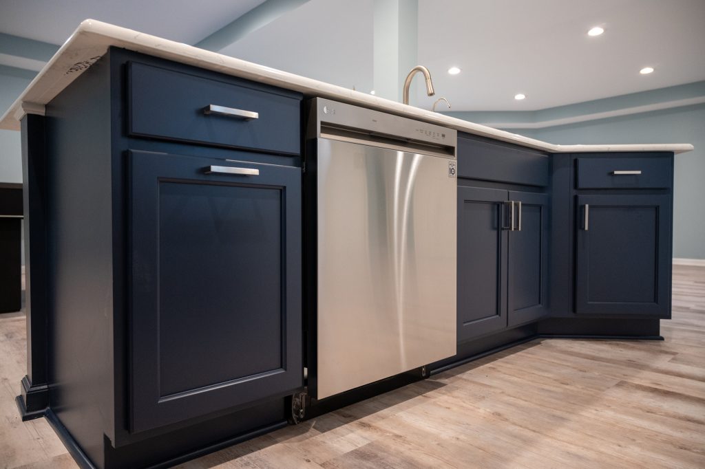 Finished basement kitchen area White Lake, Michigan