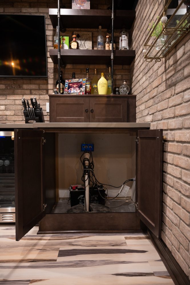 Sump Pump Cabinet - Open