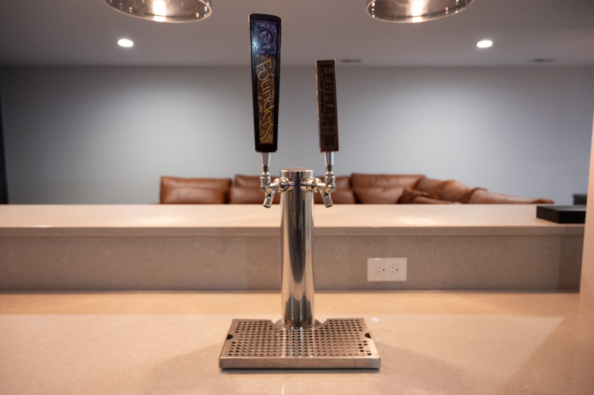 Finished Basement with Bar and Bathroom in Grand Rapids, MI - Basements ...