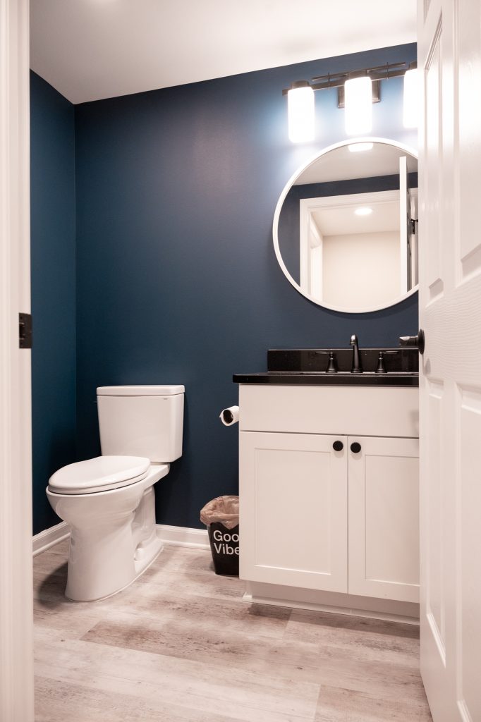 Bathroom in finished basement, Canton, MI