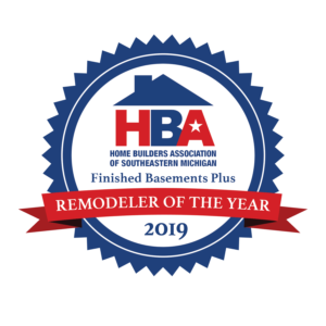 2019 HBA of Southeastern Michigan Remodeler of the Year award badge