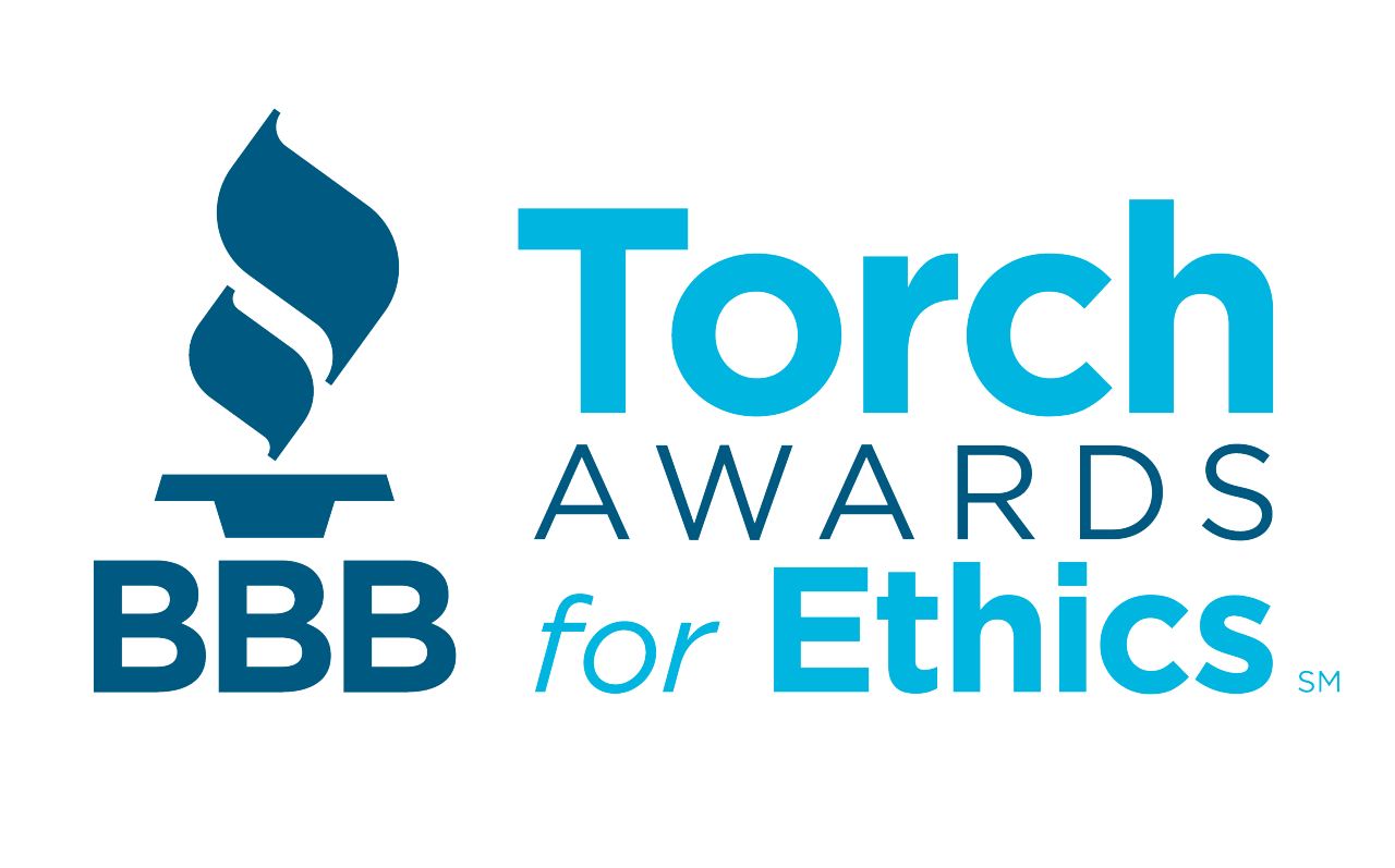 BBB® Torch Award for Ethics logo awarded to Basements Plus